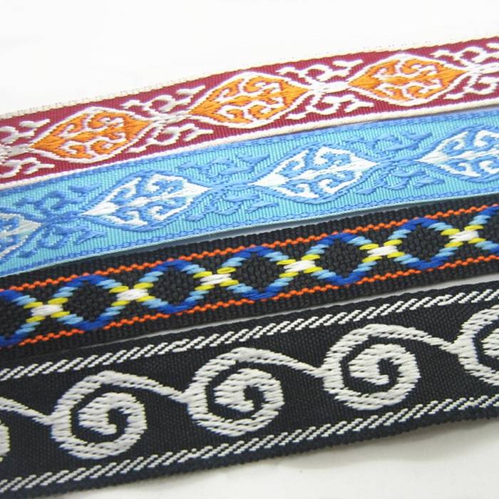 Custom Woven Ribbon Jacquard Webbing 100% Polyester Customized Width Ai/pdf/psd Sustainable T/t,Paypal Colorful